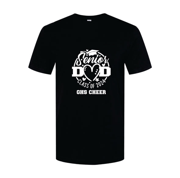 Senior DAD Black Shirt - CHEER