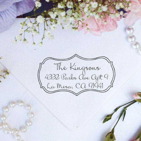 Return Address Stamp, Custom Stamp, Personalized Address Stamp "Kingson"