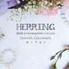 Return Address Stamp- "Herring"