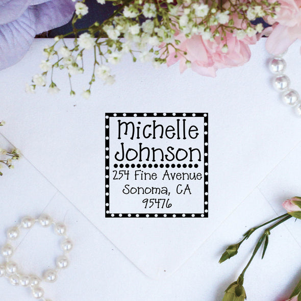 Return Address Stamp "Michelle Johnson"