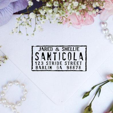 Return Address Stamp "Santicola"