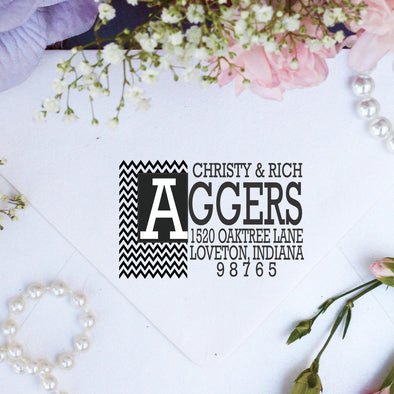 Return Address Stamp "Aggers"