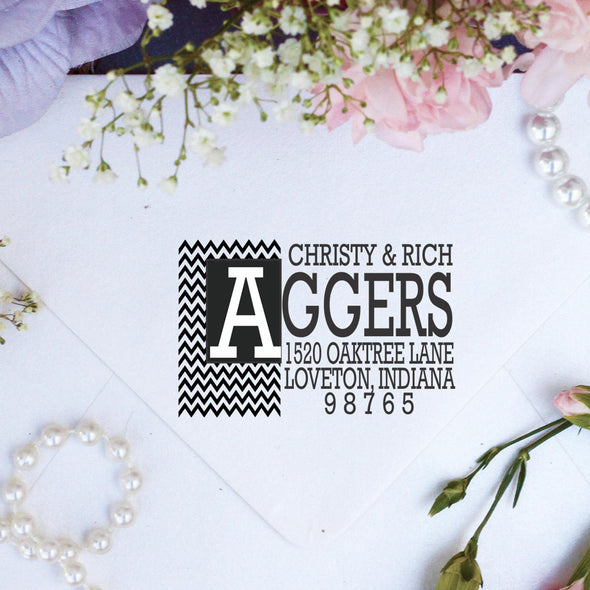 Return Address Stamp "Aggers"