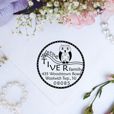 Return Address Stamp "Tiver"