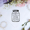 Return Address Stamp "Denman" Mason Jar