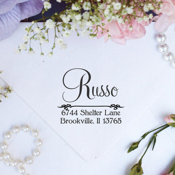 Return Address Stamp "Russo"