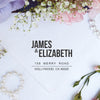 Return Address Stamp "James & Elizabeth"