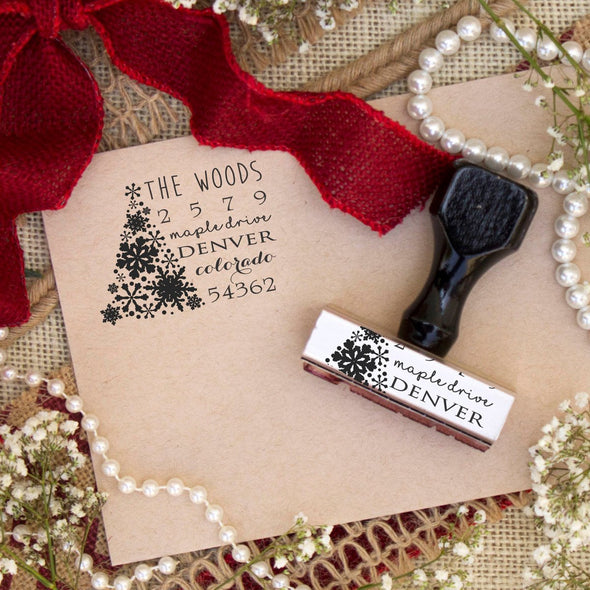 Return Address Stamp "Woods"