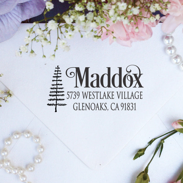 Return Address Stamp "Maddox"