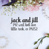 Return Address Stamp "Jack & Jill"