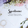 Return Address Stamp "Spalione"