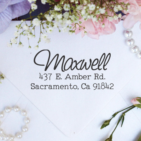 Return Address Stamp "Maxwell"