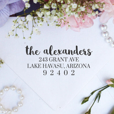 Return Address Stamp "Alexanders"