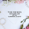 Return Address Stamp "Renes"