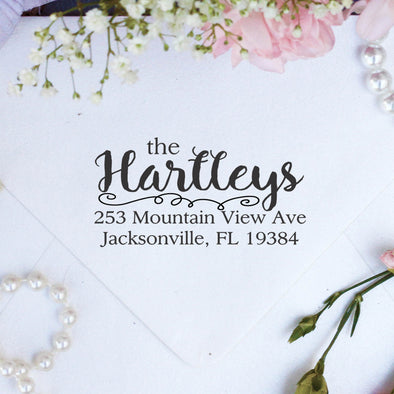 Return Address Stamp "The Hartleys"