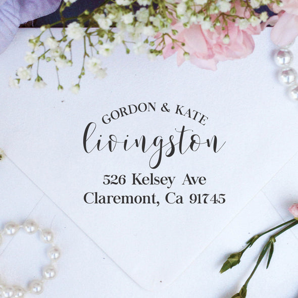 Return Address Stamp "Gordon Kate Livingston"