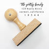 Return Address Stamp- "Gentry Family"