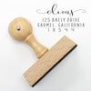 Custom Return Address Stamp, Personalized Stamps, Wood Mount Stamp