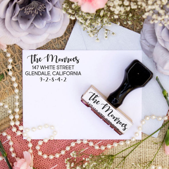 Return Address Stamp "The Monroes"