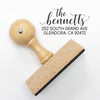 Personalized Return Address Stamp, Custom Return Address Stamp, "The Bennetts"