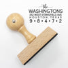 Custom Return Address Stamp, Family Return Address Stamp "The Washingtons"