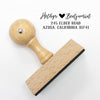 Custom Return Address Stamp, First Name Stamp, Return Address Stamp "Hethyr & Benjamin"