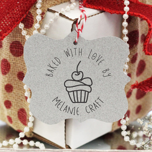 "Baked With Love" Melanie Craft" Cupcake