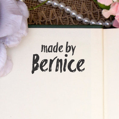 Personalized Stamp - "Made by Bernice"