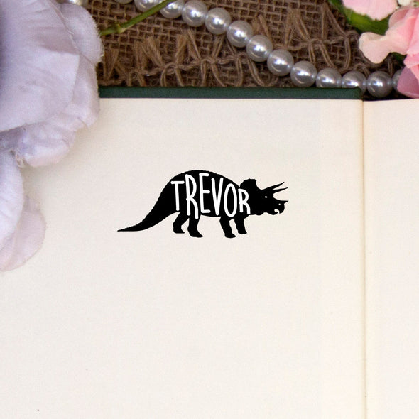 Personalized Kids Name Stamp Dinosaur