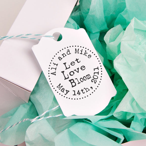 Let Love Bloom "Ali & Mike" Wedding Favor Stamp