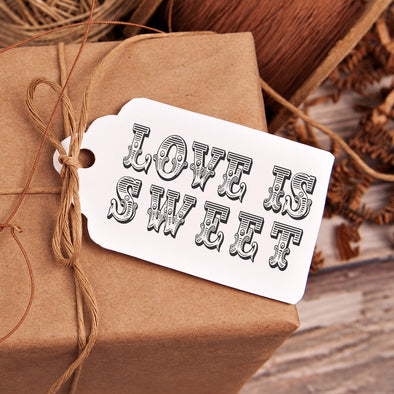 Love is Sweet Wedding Favor Stamp