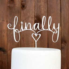 Cake Topper "Finally"