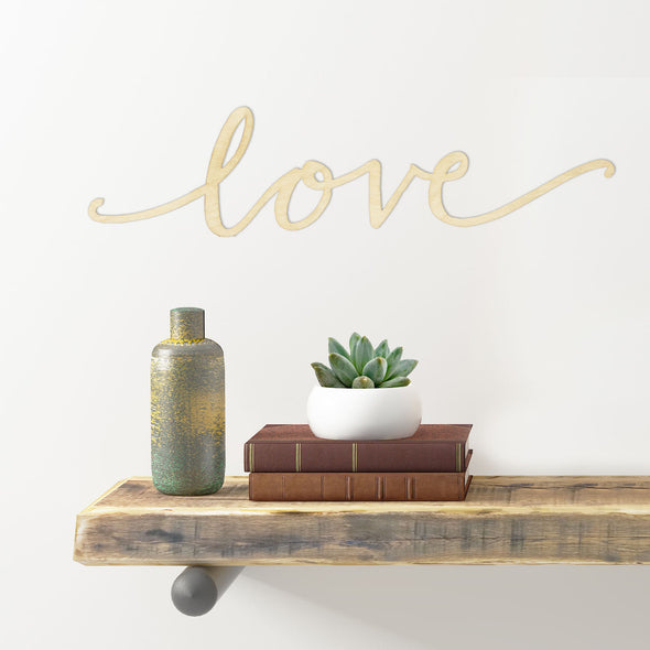 Cut Out Word Sign, "Love"