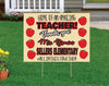 Custom Yard Signs Chalkboard Teacher Appreciation Yard Sign