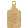 Paddle Cutting Board "Caroline & Richard"