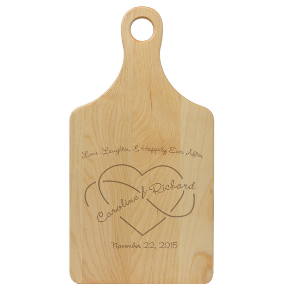 Paddle Cutting Board "Caroline & Richard"