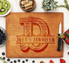 Cutting Board "Bold Initial & Names"