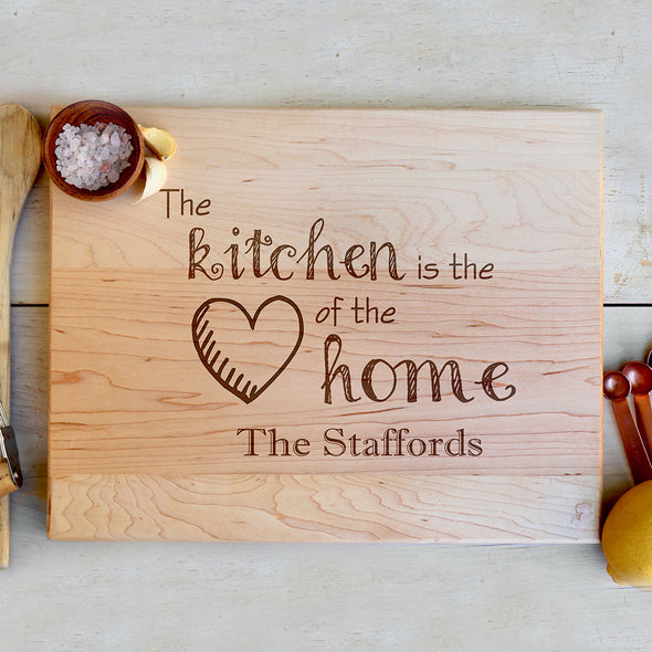 Cutting Board "The Kitchen is the Heart of the Home - The Staffords"