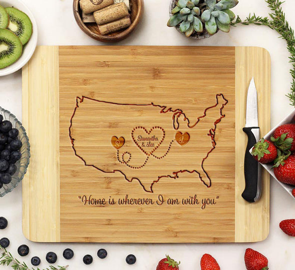 Cutting Board "United States Map"