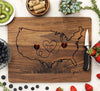 Cutting Board "United States Map"