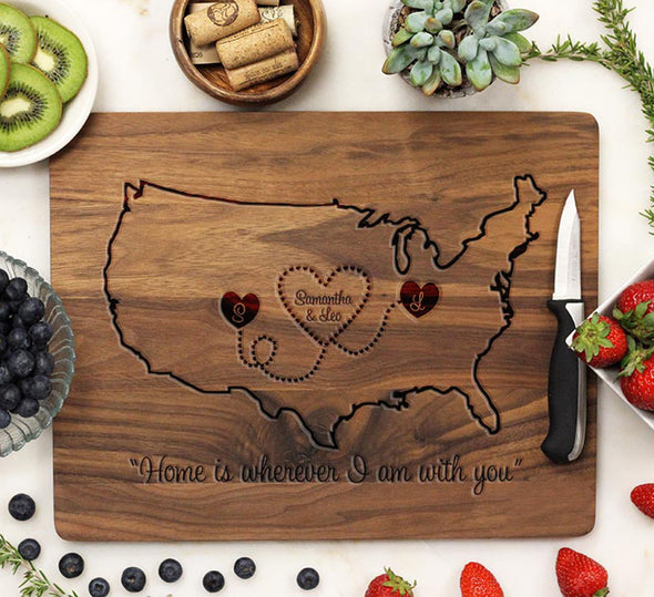 Cutting Board "United States Map"