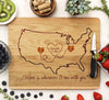 Cutting Board "United States Map"