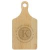 Paddle Cutting Board "Kingsley Family Kitchen Floral Initial"