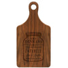 Paddle Cutting Board, "Walker Family - Mason Jar"