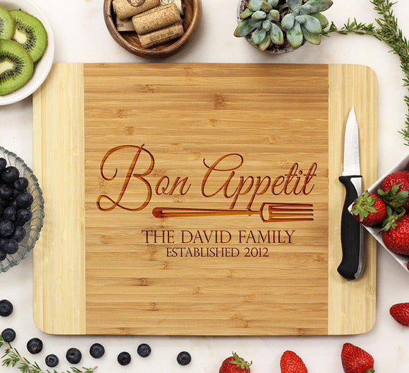 Cutting Board "Bon Appetit - David Family"