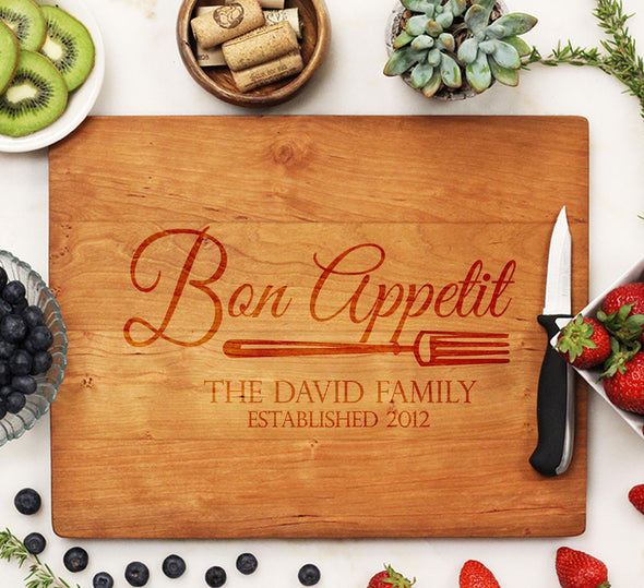 Cutting Board "Bon Appetit - David Family"