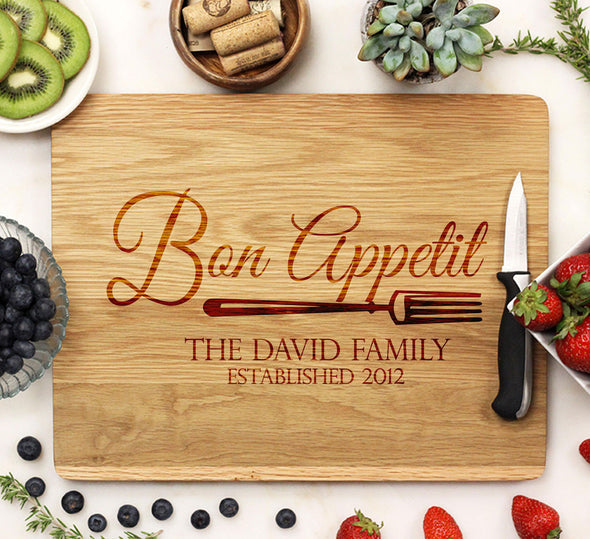 Cutting Board "Bon Appetit - David Family"