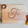 Wood Cutting Board With Names And Established Date