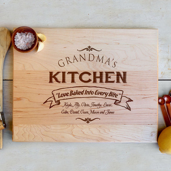 Custom Grandma's Kitchen Cutting Board