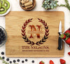 Cutting Board Olive Wreath "The Nelsons"